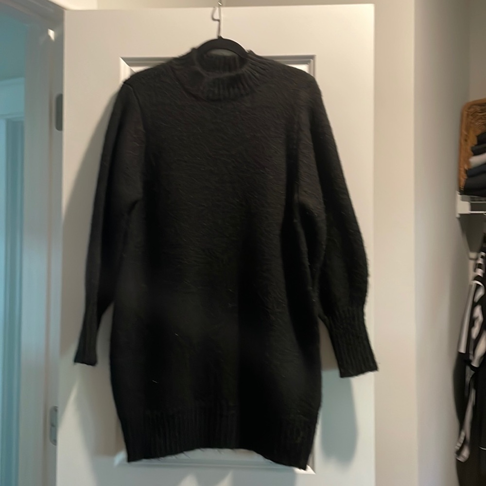 Topshop oversized sweater dress. Size small black